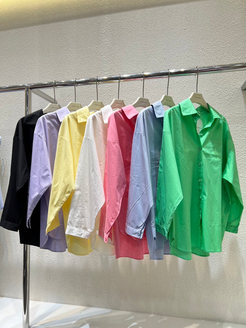 WANWAN Women Solid Color Shirts